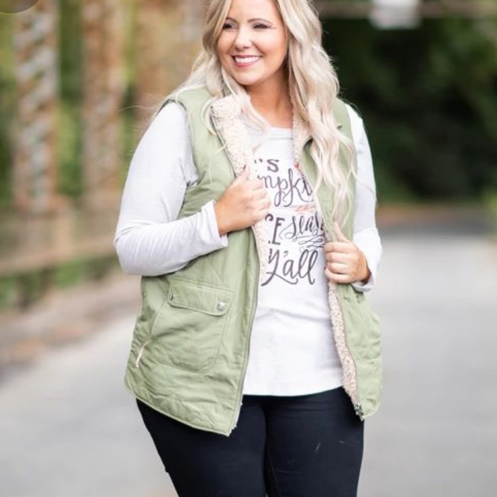 Chic Soul Sherpa-Lined Vest
